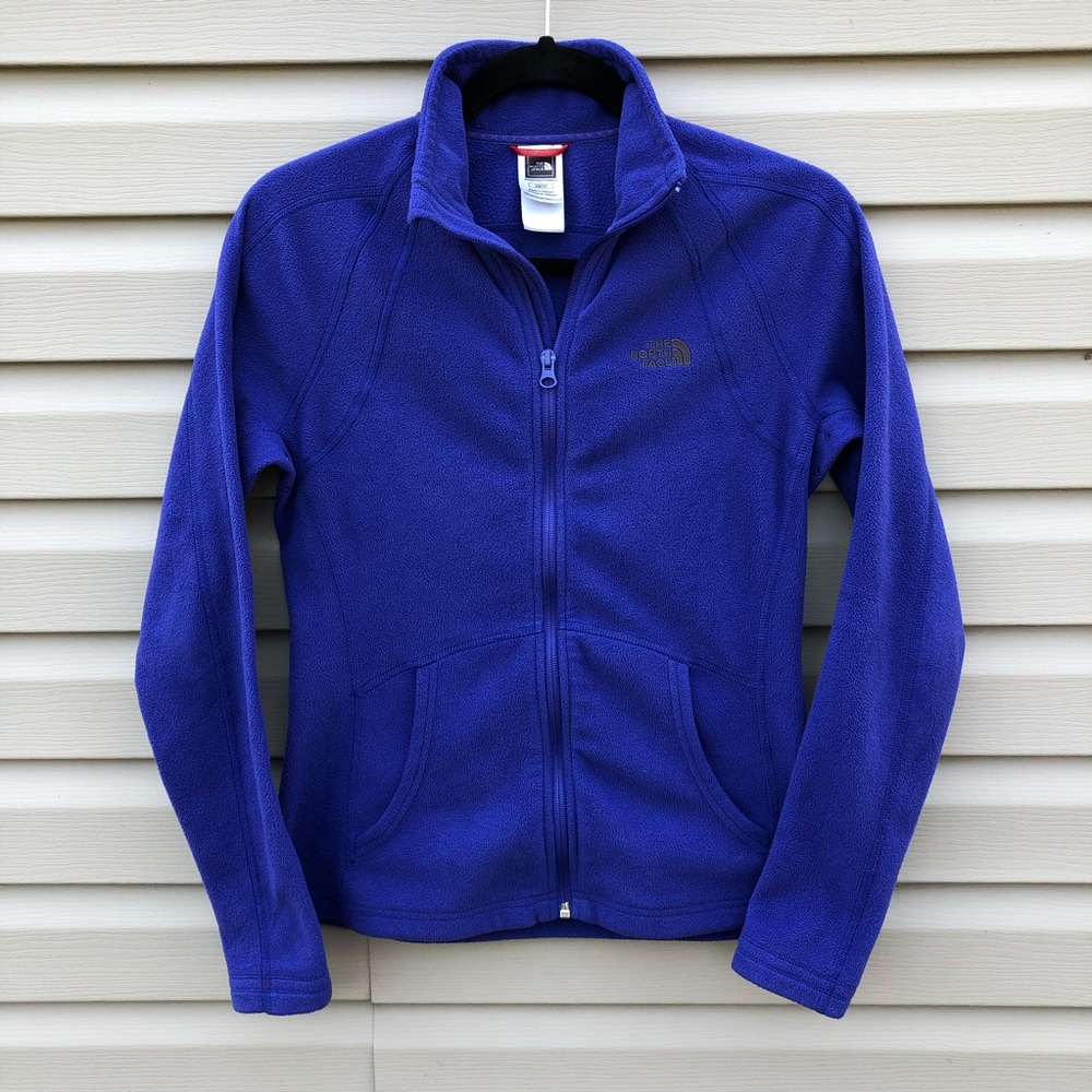 The North Face | Aztec Blue fleece with zipper